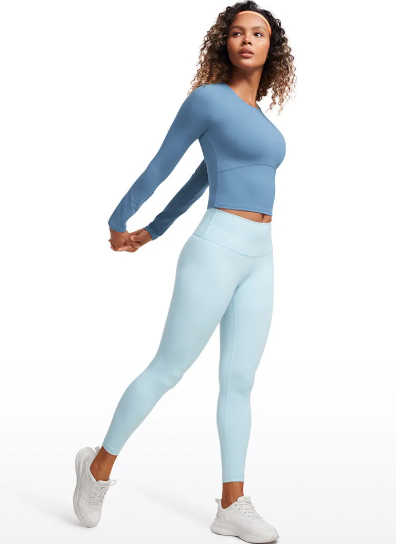 Butterluxe Front Seam Cropped Long Sleeve