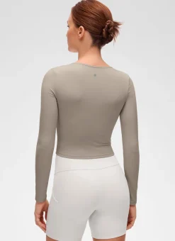 Butterluxe Front Seam Cropped Long Sleeve