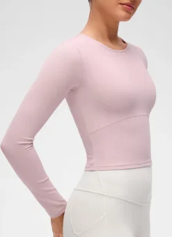 Butterluxe Front Seam Cropped Long Sleeve