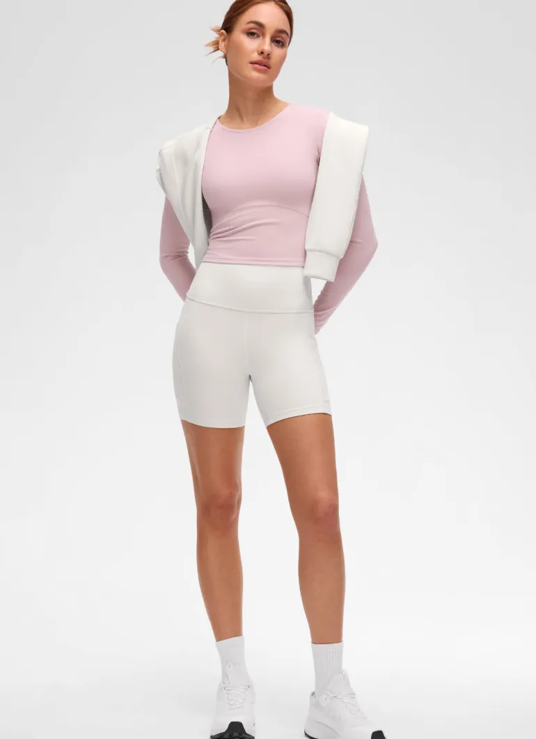 Butterluxe Front Seam Cropped Long Sleeve