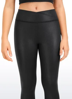 Butterluxe Girls Active Leggings - V Cross Waist