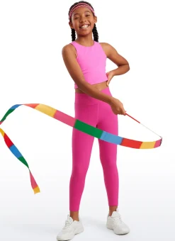 Butterluxe Girls Active Leggings - V Cross Waist