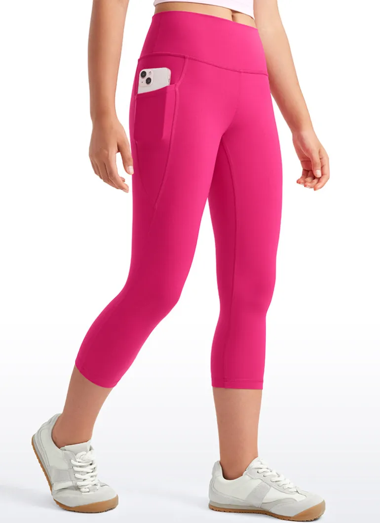 Butterluxe Girls Athletic Pockets Capri Leggings