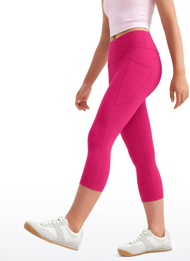 Butterluxe Girls Athletic Pockets Capri Leggings