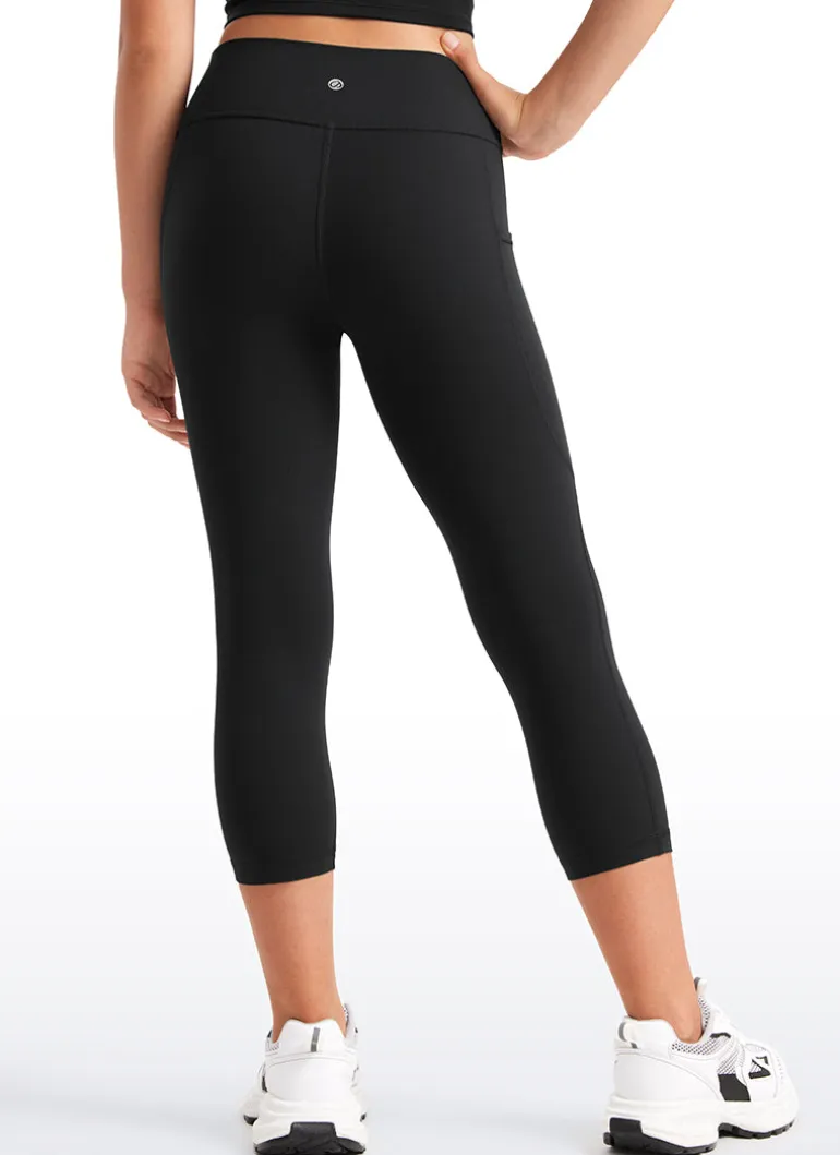 Butterluxe Girls Athletic Pockets Capri Leggings
