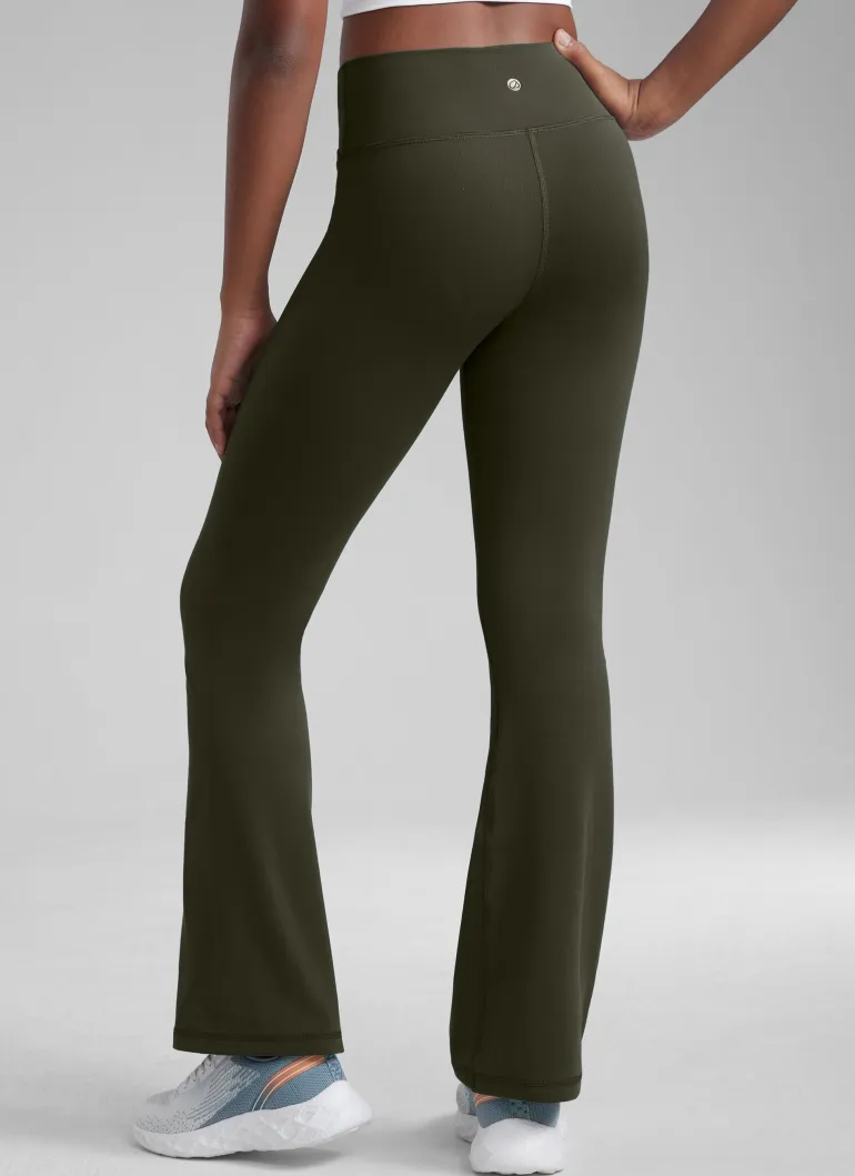 Butterluxe Girls Crossover Flare Leggings