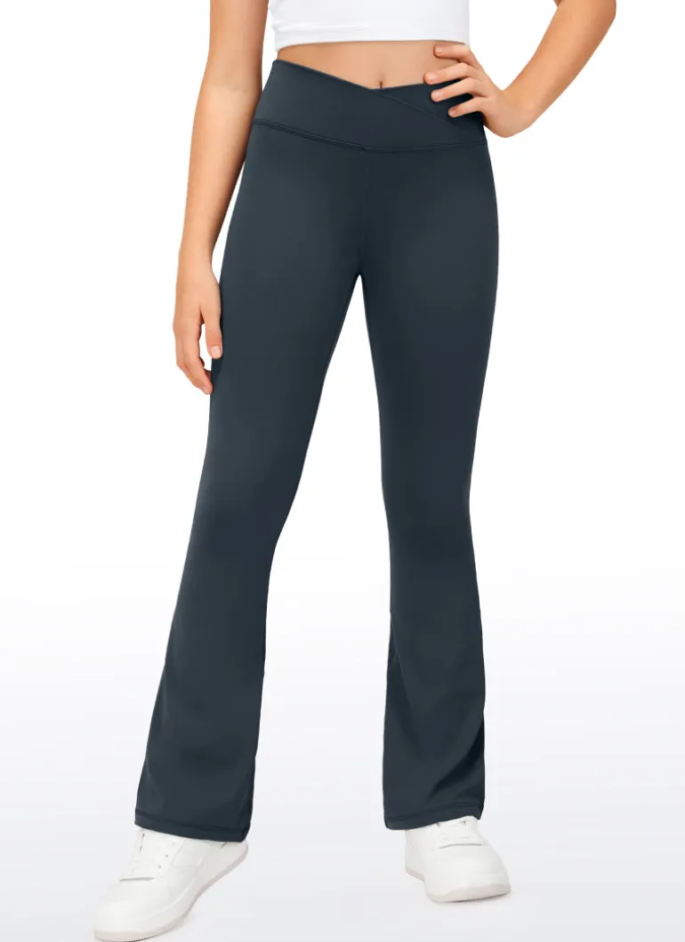 Butterluxe Girls Crossover Flare Leggings