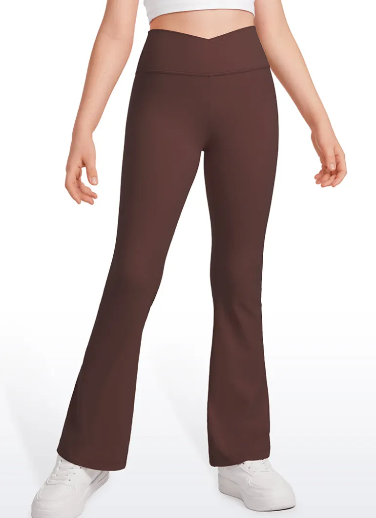 Butterluxe Girls Crossover Flare Leggings