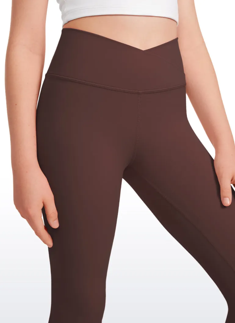 Butterluxe Girls Crossover Flare Leggings