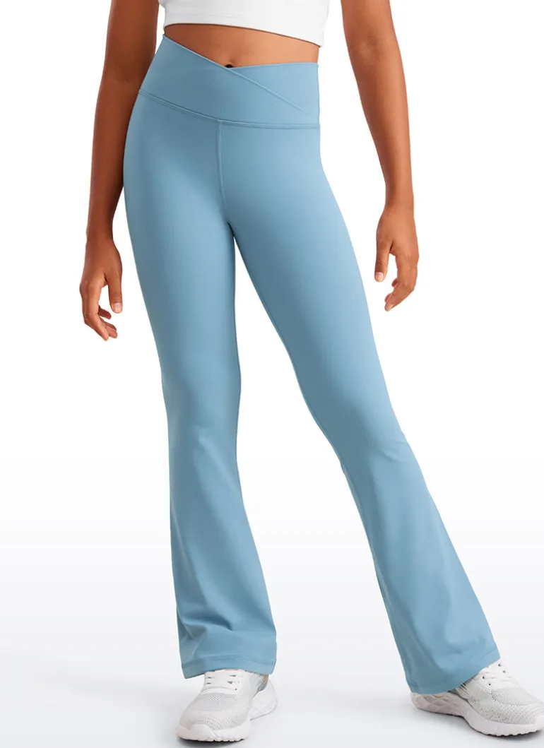 Butterluxe Girls Crossover Flare Leggings