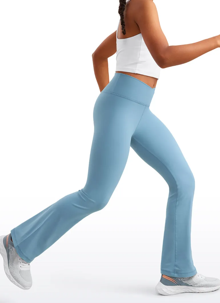 Butterluxe Girls Crossover Flare Leggings