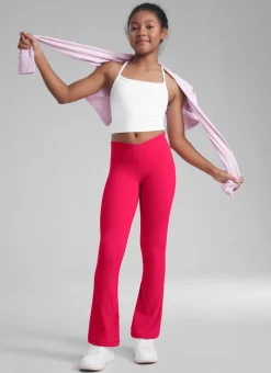 Butterluxe Girls Crossover Flare Leggings