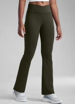 Butterluxe Girls Crossover Flare Leggings