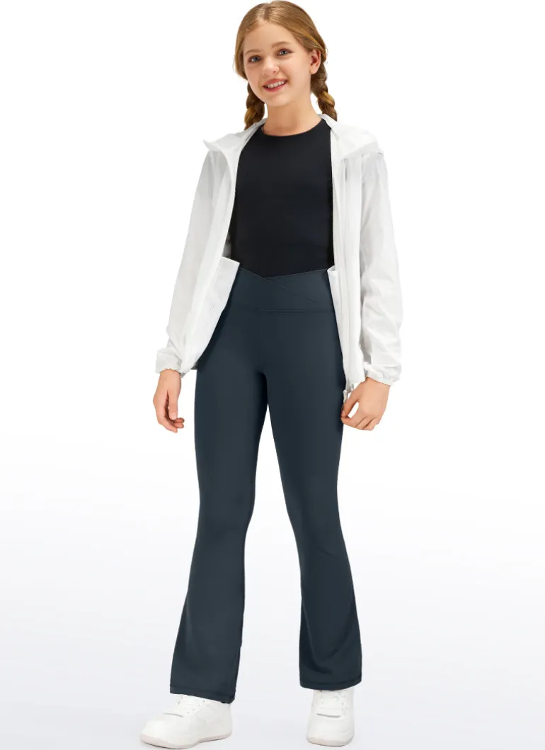 Butterluxe Girls Crossover Flare Leggings