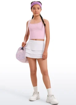 Butterluxe Girls Double Lined Y Back Tank Tops