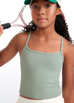 Butterluxe Girls Double Lined Y Back Tank Tops