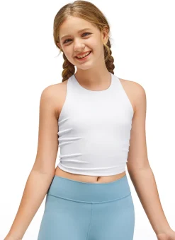 Butterluxe Girls Double Lined Racerback Tank Tops