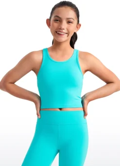 Butterluxe Girls Double Lined Scoop Neck Tank Tops