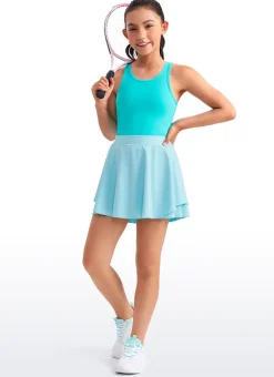 Butterluxe Girls Double Lined Scoop Neck Tank Tops