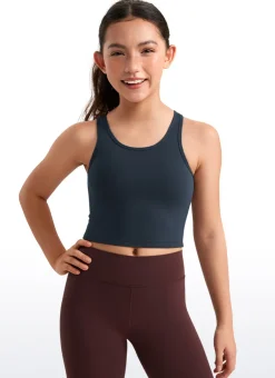 Butterluxe Girls Double Lined Scoop Neck Tank Tops