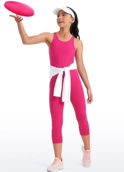Butterluxe Girls Double Lined Scoop Neck Tank Tops