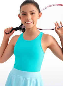 Butterluxe Girls Double Lined Scoop Neck Tank Tops