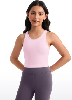 Butterluxe Girls Double Lined Scoop Neck Tank Tops