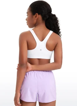 Butterluxe Girls Scoop Neck Racerback Sports Bra