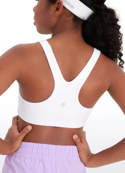 Butterluxe Girls Scoop Neck Racerback Sports Bra