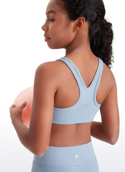 Butterluxe Girls Scoop Neck Racerback Sports Bra