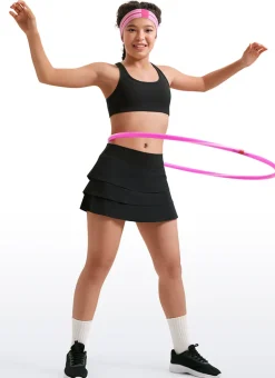 Butterluxe Girls Scoop Neck Racerback Sports Bra