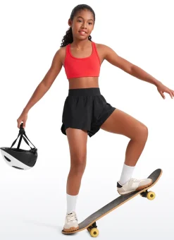 Butterluxe Girls Scoop Neck Racerback Sports Bra