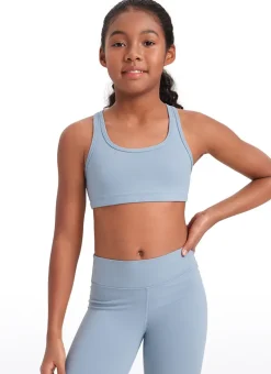 Butterluxe Girls Scoop Neck Racerback Sports Bra