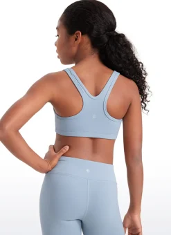 Butterluxe Girls Scoop Neck Racerback Sports Bra