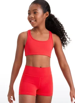 Butterluxe Girls Scoop Neck Racerback Sports Bra