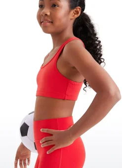 Butterluxe Girls Scoop Neck Racerback Sports Bra
