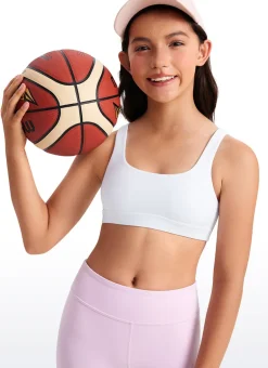 Butterluxe Girls Scoop Neck Sport Bra U Back