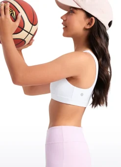 Butterluxe Girls Scoop Neck Sport Bra U Back
