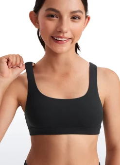 Butterluxe Girls Scoop Neck Sport Bra U Back
