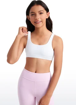 Butterluxe Girls Scoop Neck Sport Bra U Back