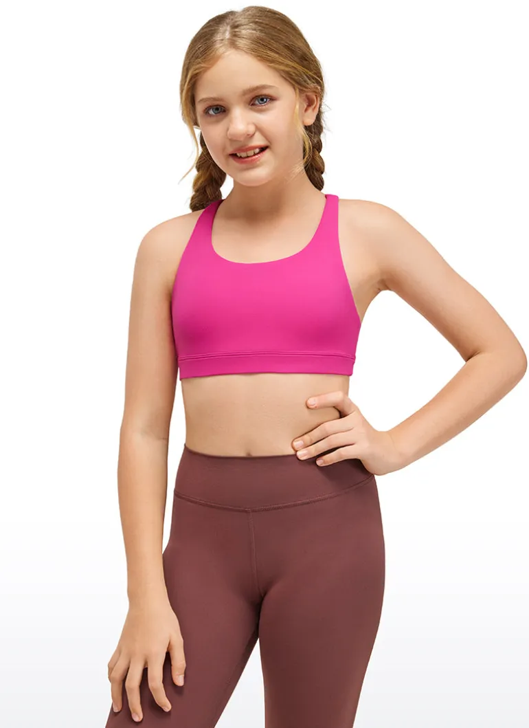 Butterluxe Girls Sport Bra Strappy Back