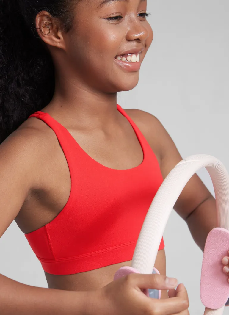 Butterluxe Girls Sport Bra Strappy Back