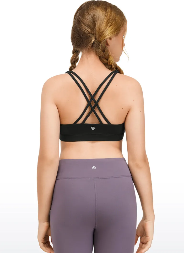 Butterluxe Girls Sport Bra Strappy Back