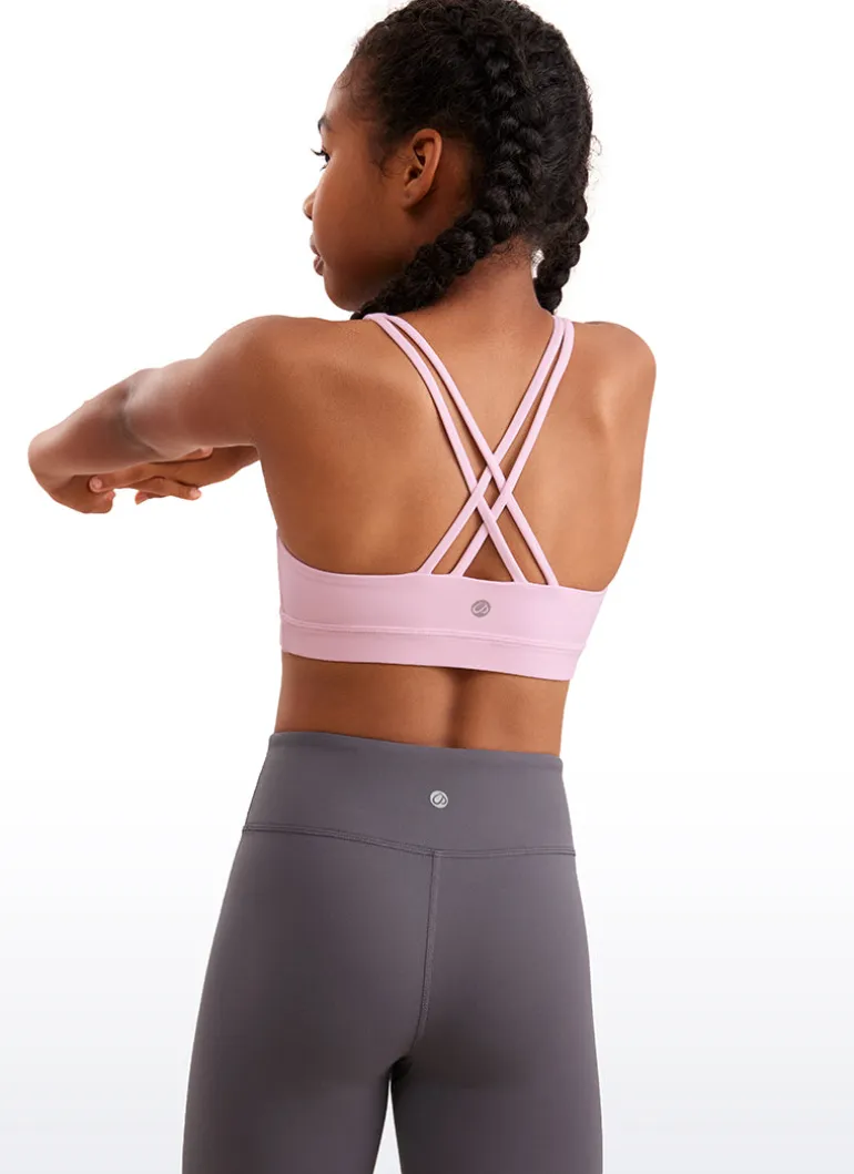 Butterluxe Girls Sport Bra Strappy Back