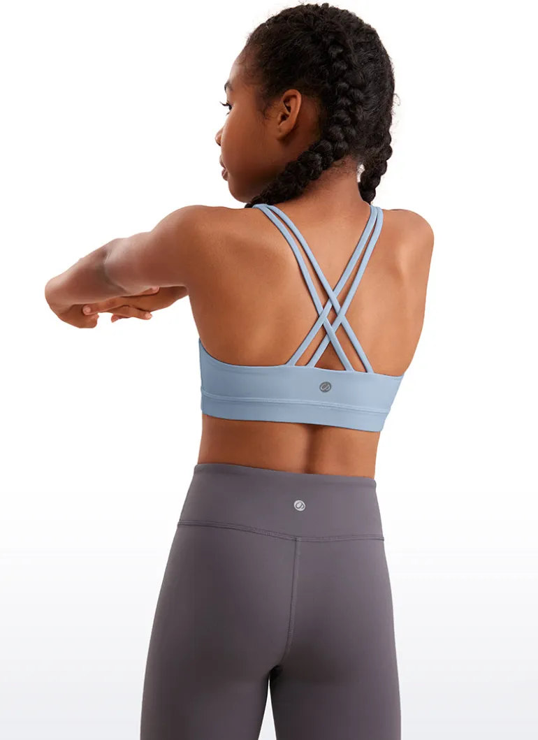 Butterluxe Girls Sport Bra Strappy Back