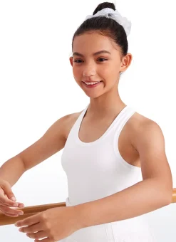 Butterluxe Girls Waist-Length Crewneck Tank Racerback