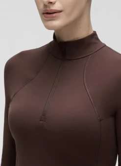 Butterluxe Half Zip Cropped Long Sleeve