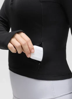 Butterluxe Half Zip Cropped Long Sleeve