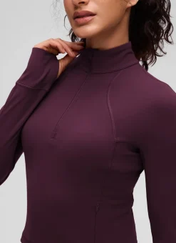 Butterluxe Half Zip Cropped Long Sleeve