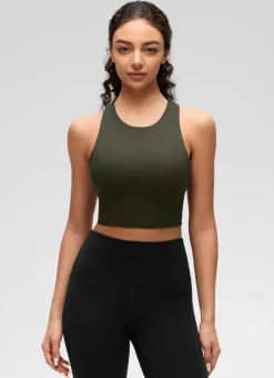 Butterluxe High Neck Built in Bra Tank